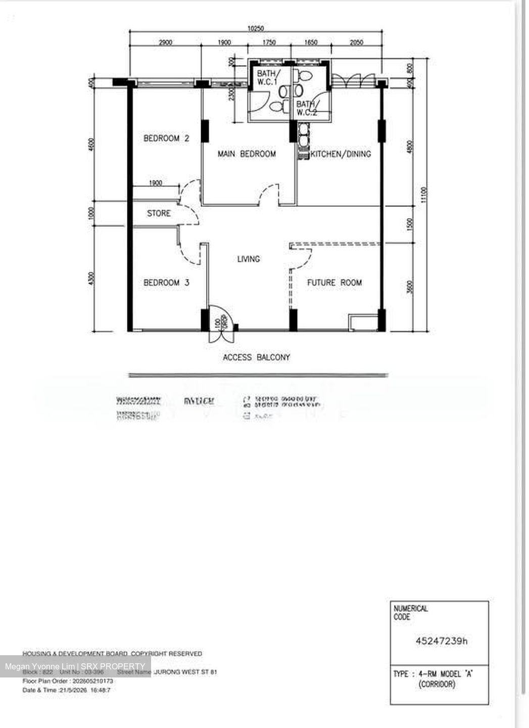 Blk 822 Jurong West Street 81 (Jurong West), HDB 4 Rooms #559216041